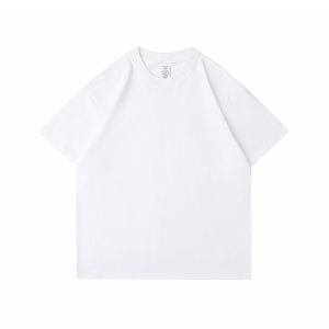 White pure cotton 230g T-shirt